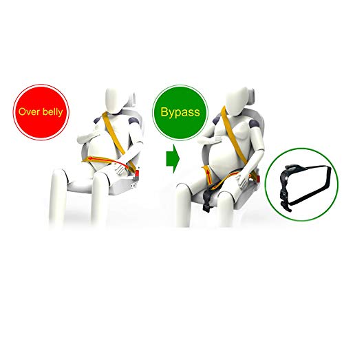 inturón de Seguridad, de maternidad cinturón ajustable para Embarazadas,Comodidad y Seguridad para Futuras Mamás, Protege a Tu bebé por nacer, Un Imprescindible para las Embarazadas, de ZUWIT (Negro)