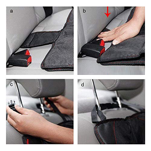 IREGRO 2 Pack Protector de Asiento de Coche Mejor Protección para Asientos de Los Coches del Bebé, Estera del Perro, Cubierta Protege Tapicería del Cuero o del Paño del Vehículo Automotor