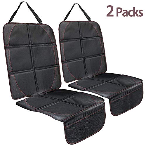 IREGRO 2 Pack Protector de Asiento de Coche Mejor Protección para Asientos de Los Coches del Bebé, Estera del Perro, Cubierta Protege Tapicería del Cuero o del Paño del Vehículo Automotor