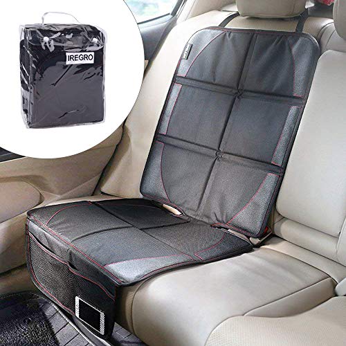 IREGRO Protector de Asiento de Coche Mejor Protección Asientos de Los Coches del Bebé, Estera del Perro, Cubierta Protege Tapicería del Cuero o del Paño del Vehículo Automotor