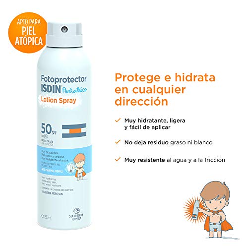 ISDIN Fotoprotector Lotion Spray Protector Solar Corporal Para Niños (SPF 50)- 250 ml.