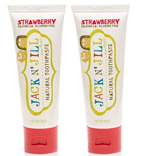 Jack N' Jill Natural Toothpaste, Strawberry, 1.76oz (Pack of 2) by Jack N' Jill