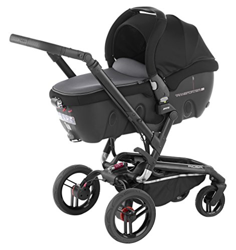 Jana - Coche de paseo trío jané rider + form strata + transporter 2 negro/gris