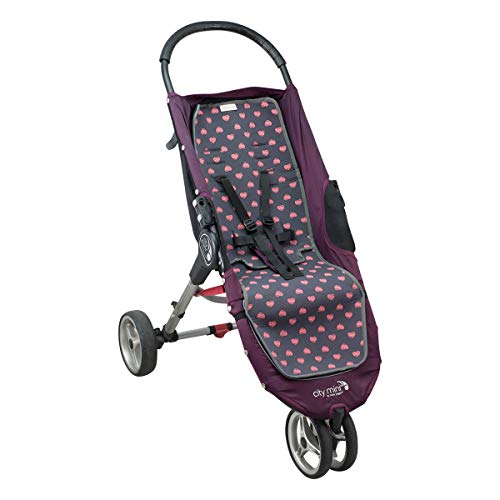 JANABEBE Colchoneta para Joolz y Baby Jogger City Mini (Fluor Heart)