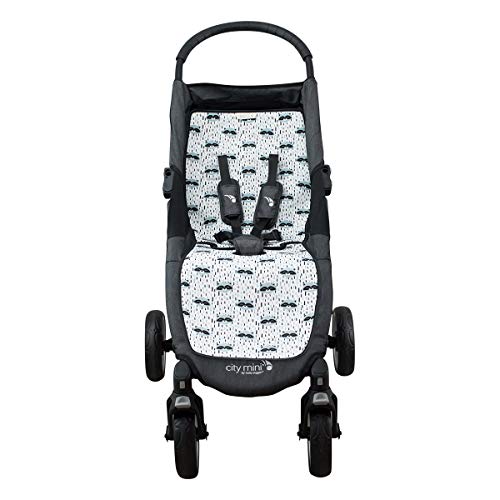 JANABEBE Colchoneta para Joolz y Baby Jogger City Mini (Raccoon Town)