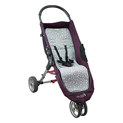 JANABEBE Colchoneta para Joolz y Baby Jogger City Mini (White Star)