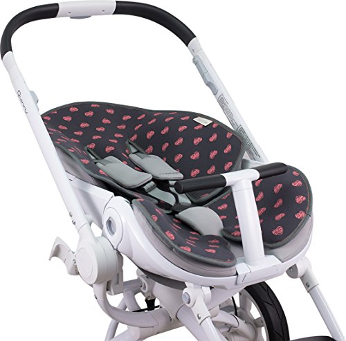 JANABEBE Colchoneta para Quinny Moodd, Stokke y Cybex (Fluor Heart)