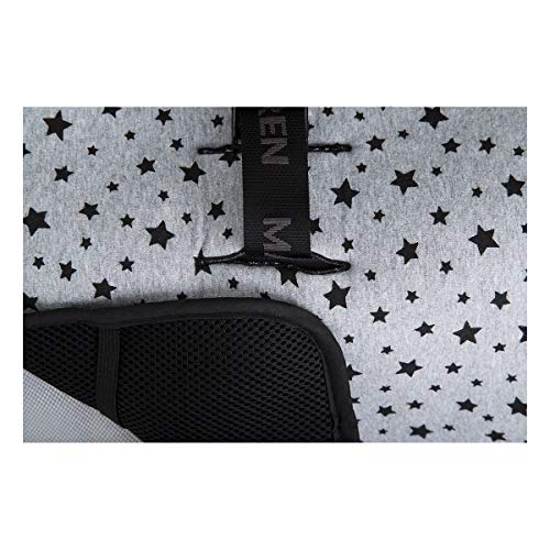 JANABEBE Colchoneta Universal para cochecito + Arneses Black Star