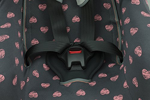 Janabebe Funda para Bébé Confort Iseos Neo y Auto Kite (Flúor Heart)