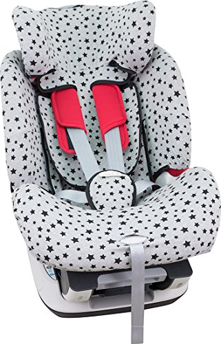 JANABEBE Funda para Chicco Seat Up 0 1 2 y YOUniverse (Black Star)