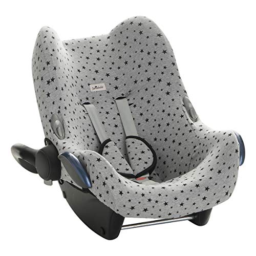 JANABEBE Funda para Maxi Cosi Cabriofix, silla de coche gr 0 (Black Star)