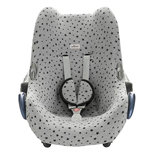 JANABEBE Funda para Maxi Cosi Cabriofix, silla de coche gr 0 (Black Star)