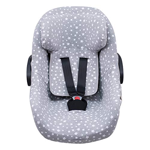 JANABEBE Funda para Pég Perego Primo Viaggio, Uppababy Mesa GO (White Star)