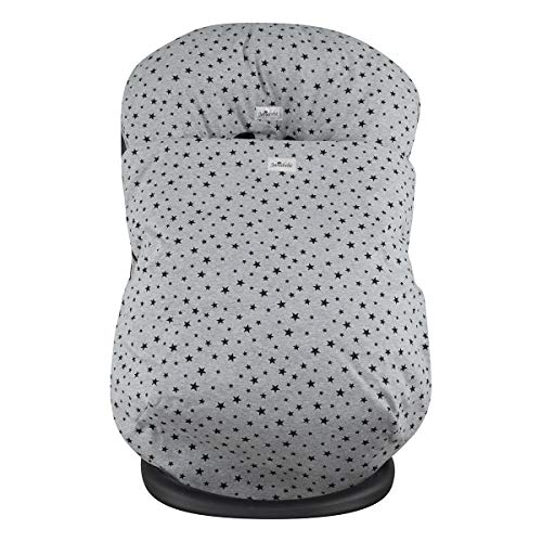 JANABEBE Funda + Saco para silla de coche grupo 0 Black star