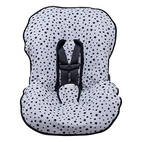 JANABEBE Funda Universal acolchada para Portabebe y silla de coche grupo 0 Black Star