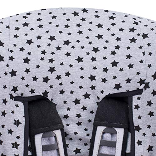 JANABEBE Funda Universal para Silla de Coche Grupo 1-2-3 Black Star