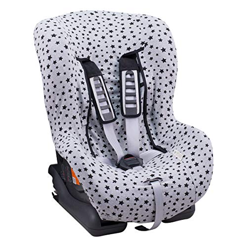 JANABEBE Funda Universal para Silla de Coche Grupo 1-2-3 Black Star