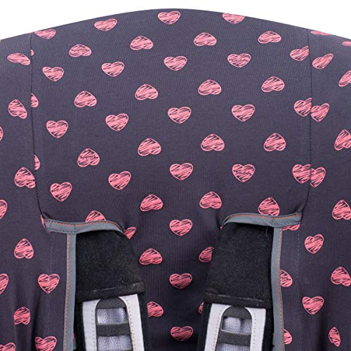 JANABEBE Funda Universal para Silla de Coche Grupo 1-2-3 Flúor heart