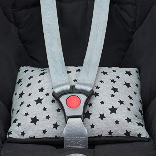 JANABEBE Reductor Universal Bebe Silla de Coche y Paseo 3 piezas (Black Star)