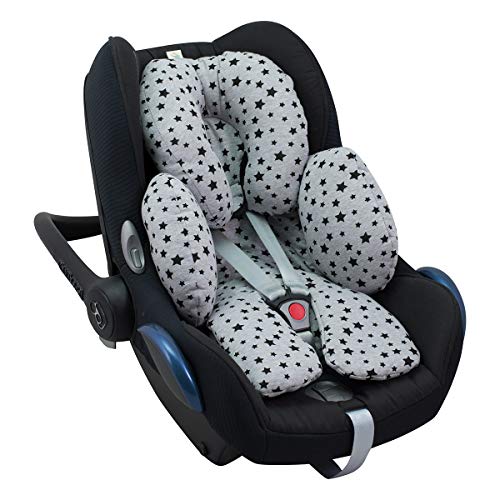 JANABEBE Reductor Universal Bebe Silla de Coche y Paseo 3 piezas (Black Star)