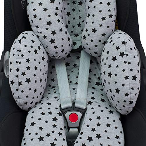 JANABEBE Reductor Universal Bebe Silla de Coche y Paseo 3 piezas (Black Star)