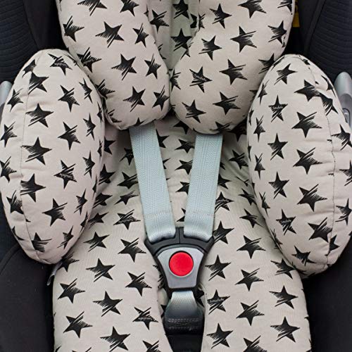 JANABEBE Reductor Universal Bebe Silla de Coche y Paseo 3 piezas (Dark Sky)