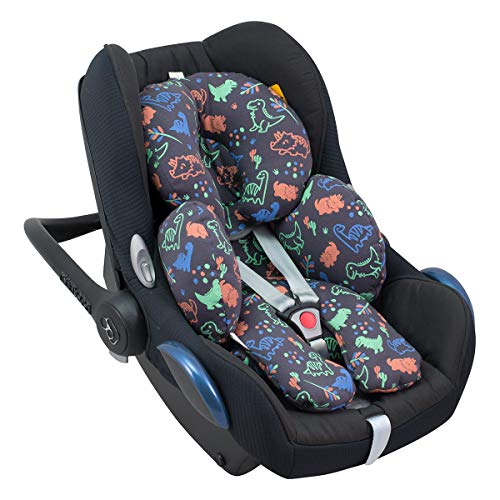 JANABEBE Reductor Universal Bebe Silla de Coche y Paseo 3 piezas (Happy Dino)