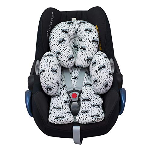 JANABEBE Reductor Universal Bebe Silla de Coche y Paseo 3 piezas (Raccoon)