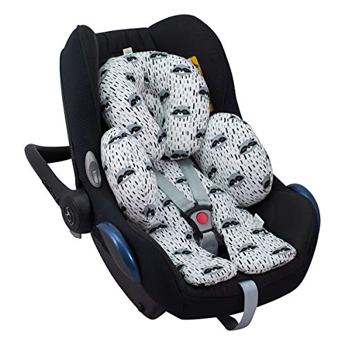 JANABEBE Reductor Universal Bebe Silla de Coche y Paseo 3 piezas (Raccoon)