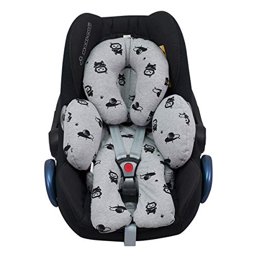 JANABEBE Reductor Universal Bebe Silla de Coche y Paseo 3 piezas (Robot Space)