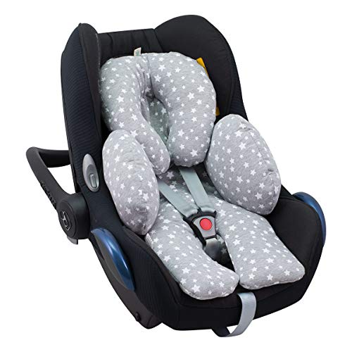 JANABEBE Reductor Universal Bebe Silla de Coche y Paseo 3 piezas (White Star)