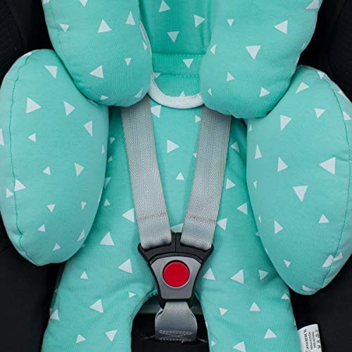 JANABEBE Reductor Universal Bebe Silla de Coche y Paseo 3 piezas White Star (Mint Sparkles)