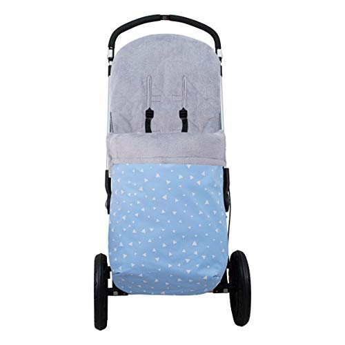 JANABEBE Saco Universal para Cochecito (Blue Sparkles, Polar)