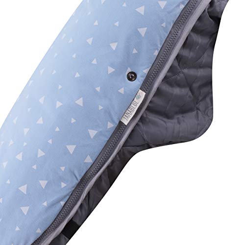 JANABEBE Saco Universal para Cochecito (Blue Sparkles, Polar)