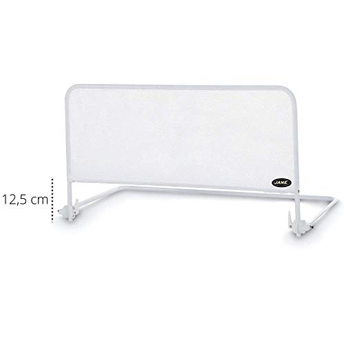 Jané 050208C01 - Barrera de Cama Abatible en Color Blanco, Largo 90 Cm