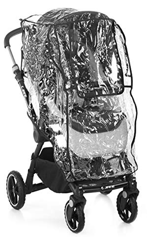 Jané 050272C01 - Burbuja de Lluvia para Silla de Paseo y Cochecitos, Universal, Transparente, con Bolsa de Transporte, Ventana Central