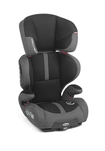 Jané 4572 T34 Montecarlo R1 - Silla de Coche Grupo 2 3, con Isofix, de 15 a 36 kg., Respaldo Reclinable 2 Posiciones, Color Jet Black