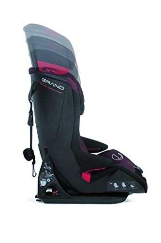 Jané 4578 T34 Grand - Silla de Coche Grupo 1 2 3, de 9 a 36 kg, con Isofix y Top Tether, Incluye Reductor, color Jet Black