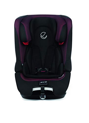 Jané 4578 T34 Grand - Silla de Coche Grupo 1 2 3, de 9 a 36 kg, con Isofix y Top Tether, Incluye Reductor, color Jet Black