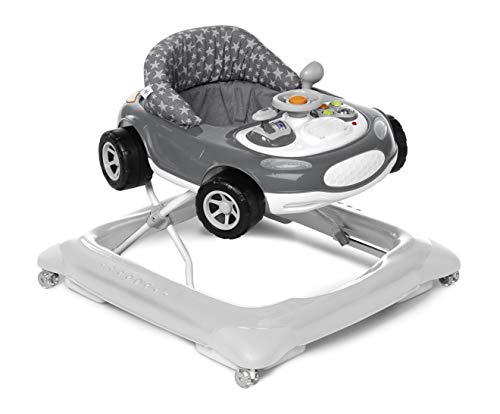 Jané 6493 T01 Auto Sport - Andador Primeros Pasos, de 6 Meses hasta 12 kg., Asiento Regulable, Bandeja Actividades, Apto Parquet, Ruedas Silenciosas