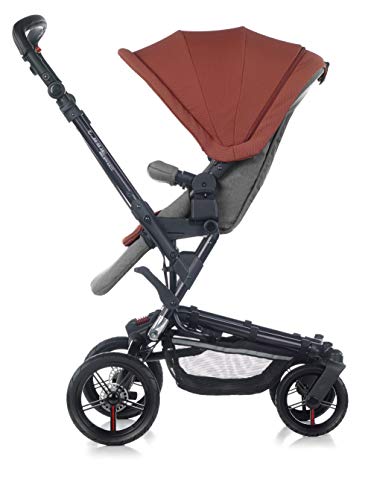 Jané Epic - Cochecito de bebe 2 piezas, capazo plegable y silla de paseo, con bolso y plástico de lluvia, plegado compacto, freno de mano, hamaca reversible, unisex