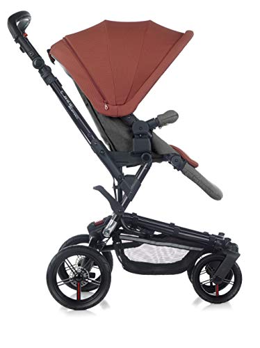 Jané Epic - Cochecito de bebe 2 piezas, capazo plegable y silla de paseo, con bolso y plástico de lluvia, plegado compacto, freno de mano, hamaca reversible, unisex