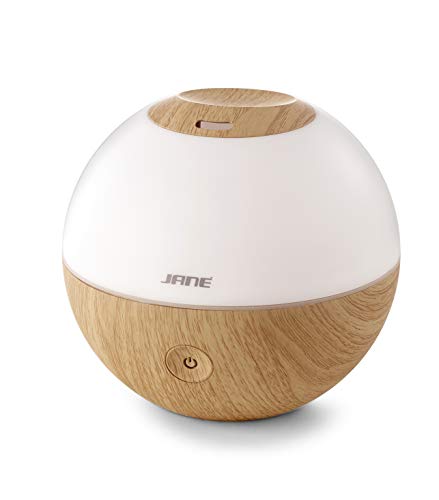 Jané Moon - Humidificador Ultrasónico con Luz, Apto para Esencias, 2 Velocidades, Táctil, Salida de Vapor Orientable