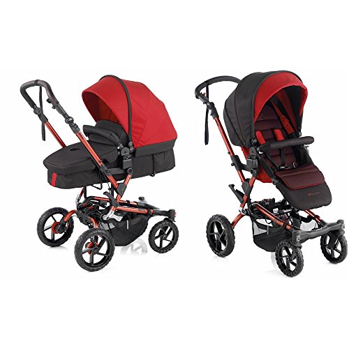 Jané - Silla de paseo crosswalk convert 5423 negro/rojo