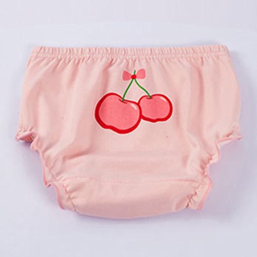 JEELINBORE Ropa Interior para Bebés Niña Braguitas Pantis Volantes Pantalones Bombachos, 3 Piezas | para 1-5 años (Estilo1 Mariposa(3PCS), 100)