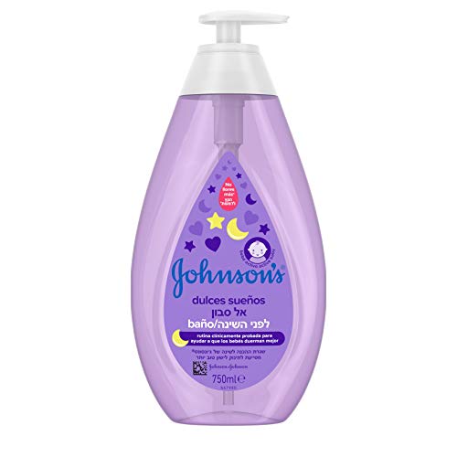 Johnson's Baby Baño Dulces Sueños, delicado para la piel y el uso diario - 3 x 750 ml