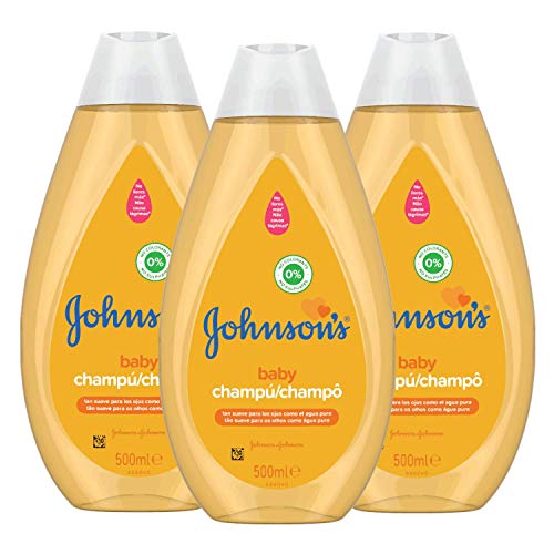 Johnson's Baby Champú Clásico, pelo suave, brillante e hidratado - 3 x 500 ml