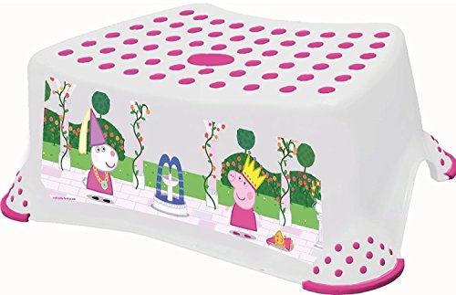 Juego de asiento de inodoro y taburete de entrenamiento, de Peppa Pig y George, con patas y superficie antideslizantes (Solutions EU 49509)