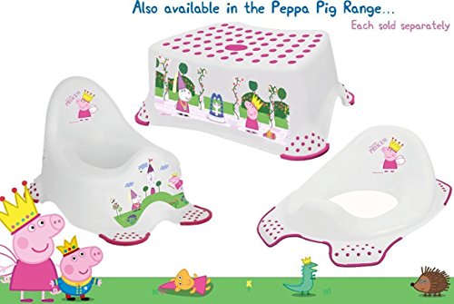 Juego de asiento de inodoro y taburete de entrenamiento, de Peppa Pig y George, con patas y superficie antideslizantes (Solutions EU 49509)