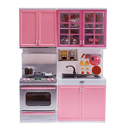 Juego de Cocina Infantil con Juguete Divertido para cocinar, Mini Cocina Juego de rol, Juguete Cocina Utensilios de Cocina en Miniatura Mejor Regalo de cumpleaños de con para niños